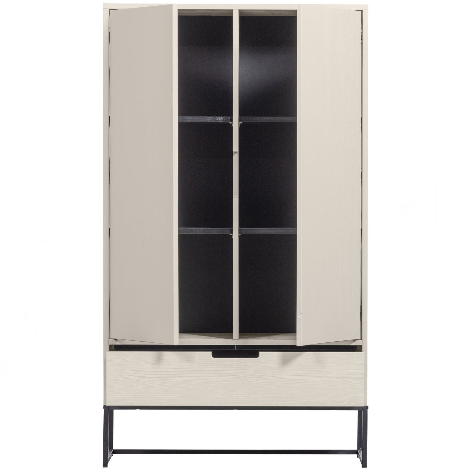 Spinta SILAS, 2 durys, smėlinė pilka