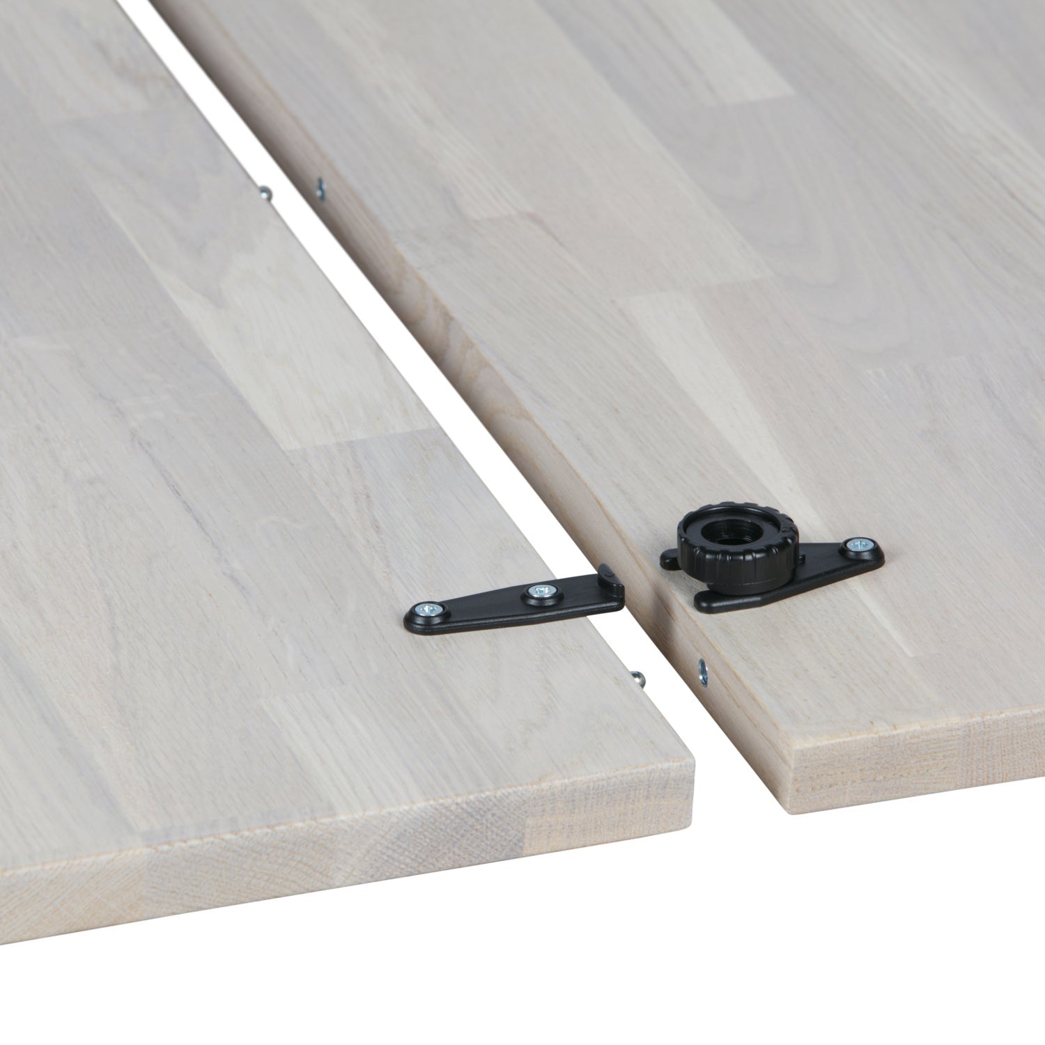 Išskleidžiamas stalas LANGE JAN, ąžuolas Ø120–200 cm