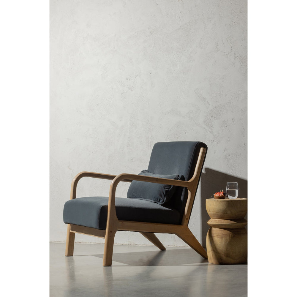 Stool BIKKEL, natural paulownia wood