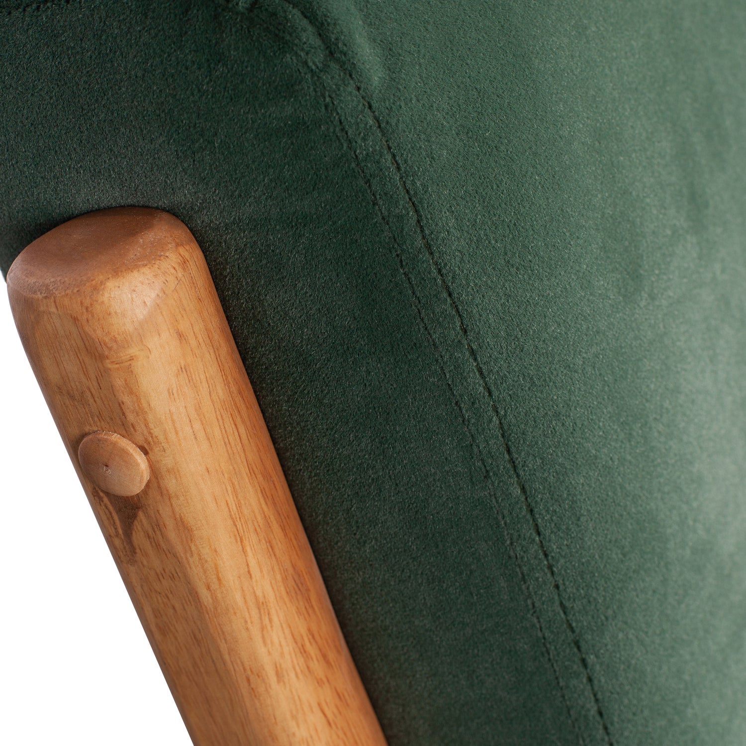 Fotelis MARK, veliūras žalias