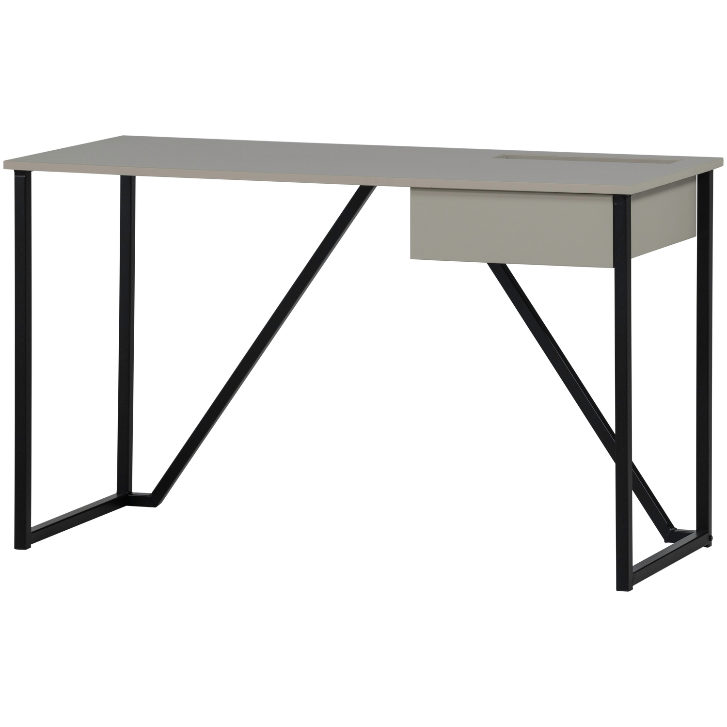 Rašomasis stalas NEW JULIUS, pušis, dulkių pilka