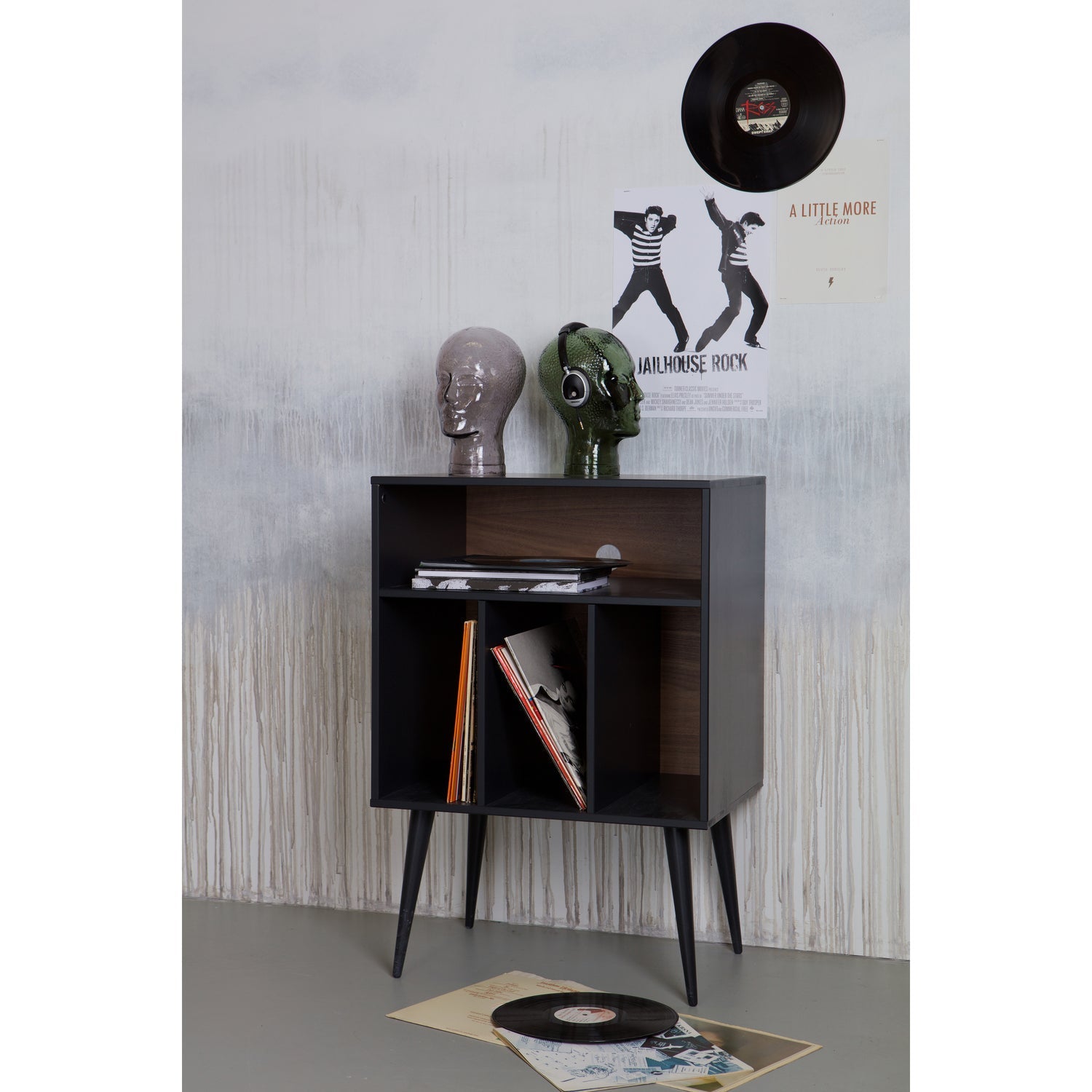 JAMES SMALL CABINET WOOD BLACK [fsc]