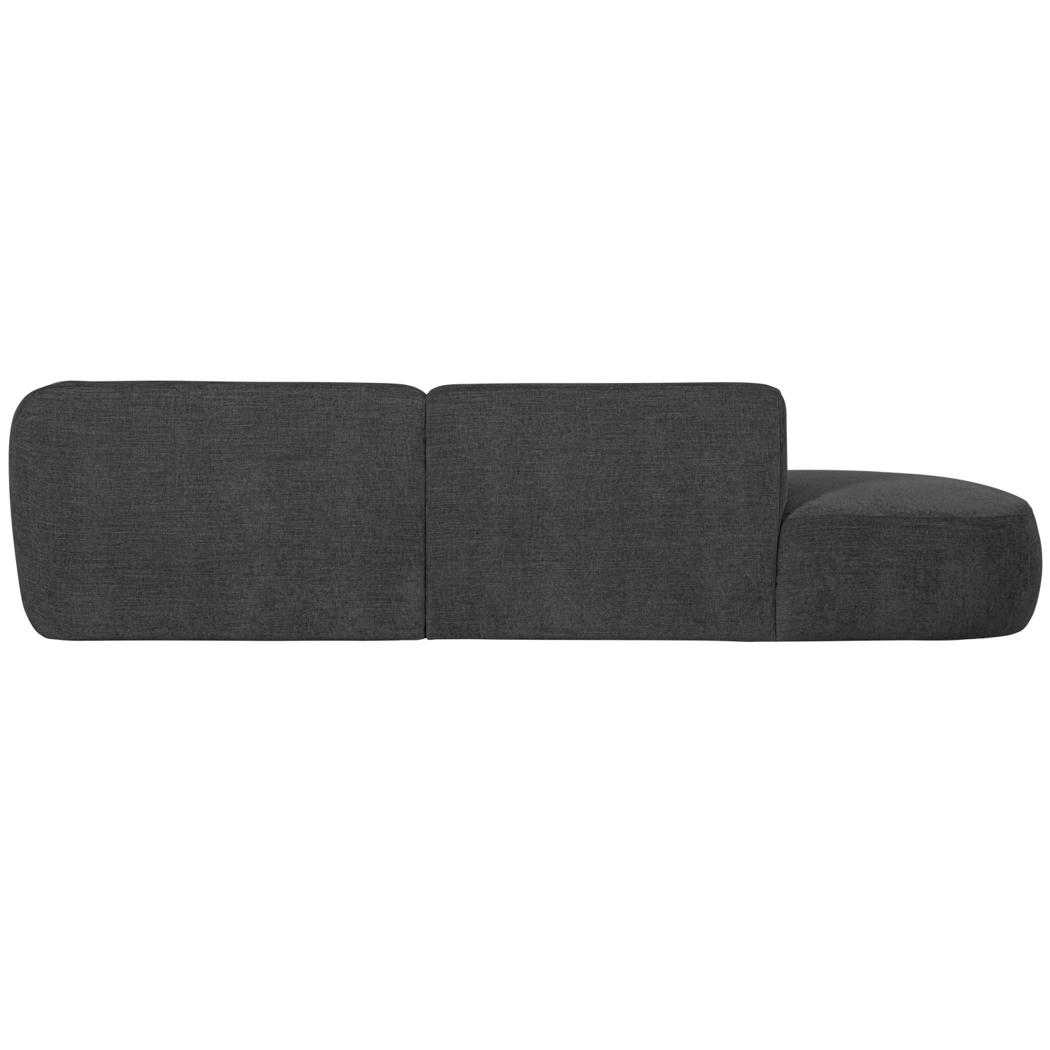 Chaise longue POLLY, right-hand, grey