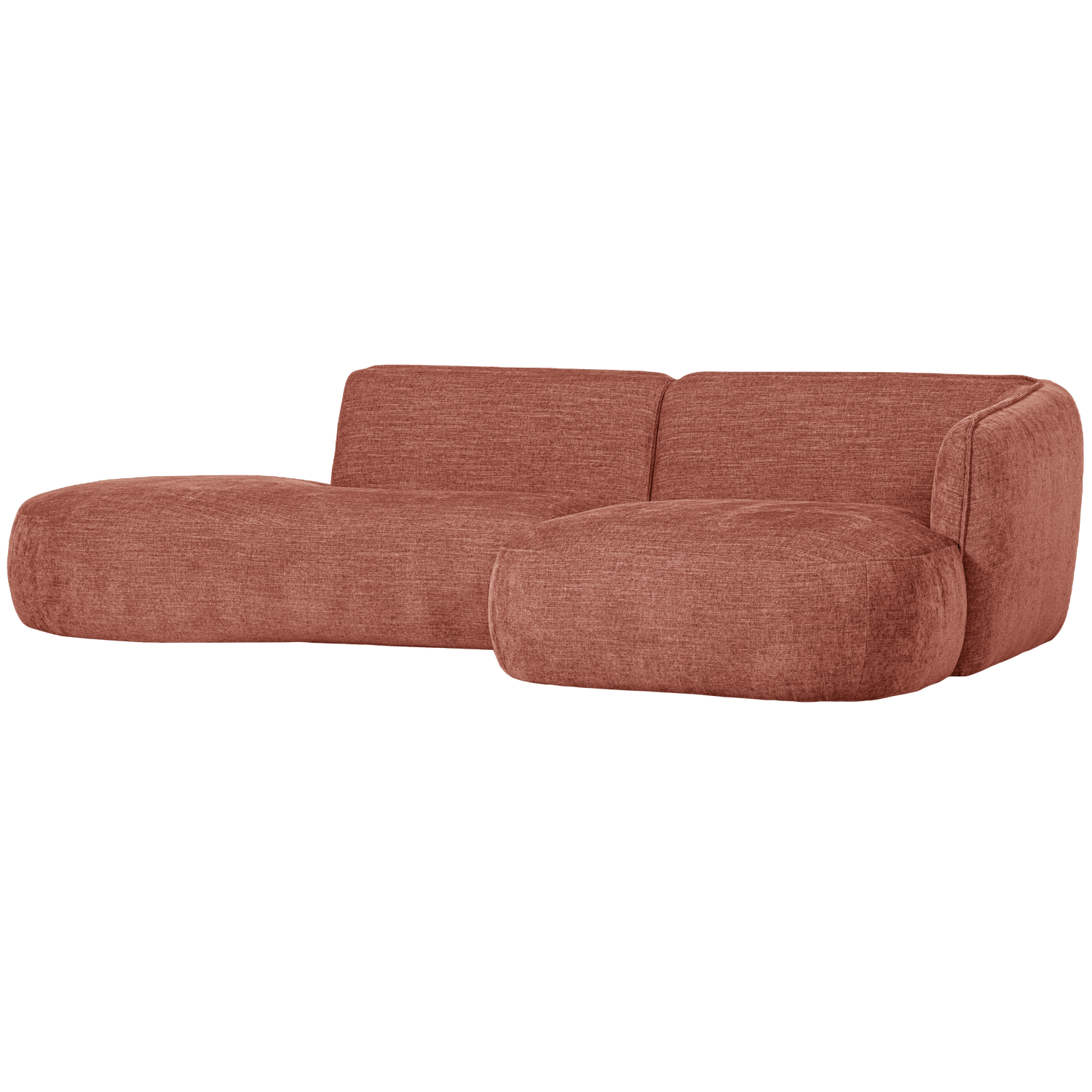 Chaise Longue POLLY, right-hand, pink