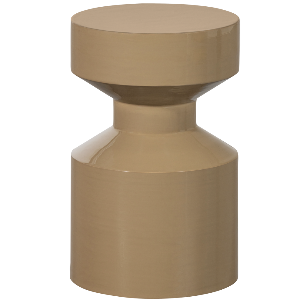 Šoninis staliukas FERRY, metalas, pilkai gelsva spalva