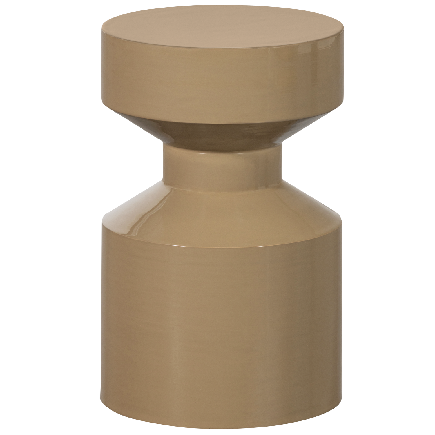 Šoninis staliukas FERRY, metalas, pilkai gelsva spalva