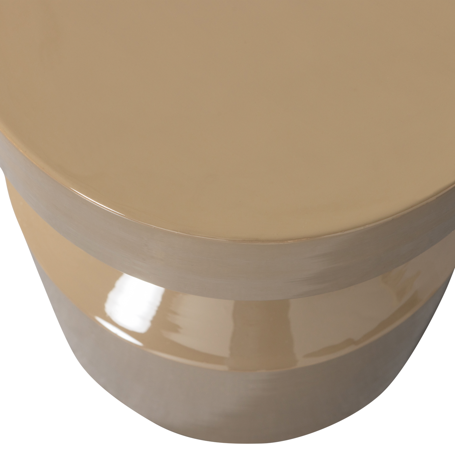 Šoninis staliukas FERRY, metalas, pilkai gelsva spalva