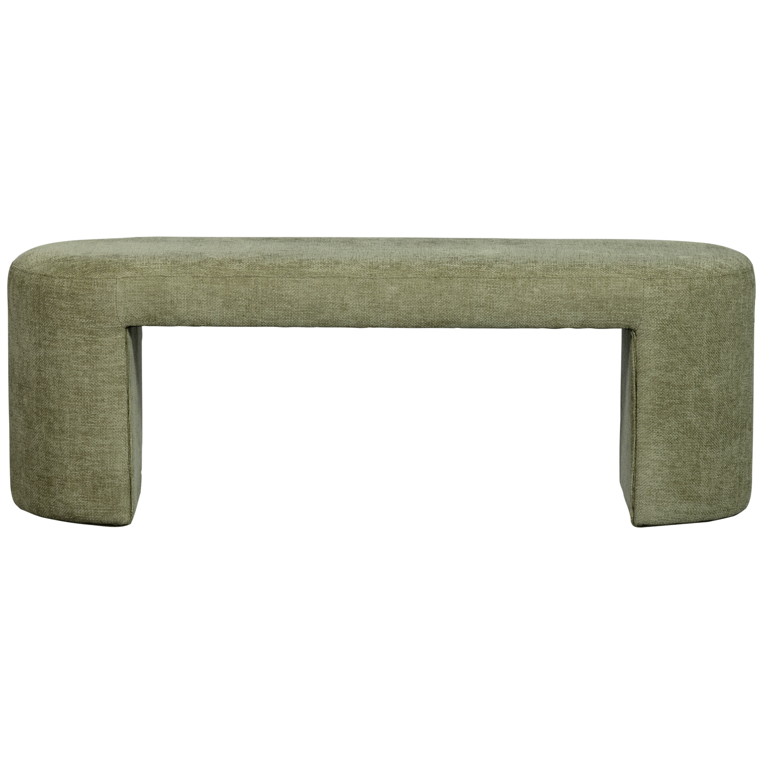 Bench JACOB, olive green color