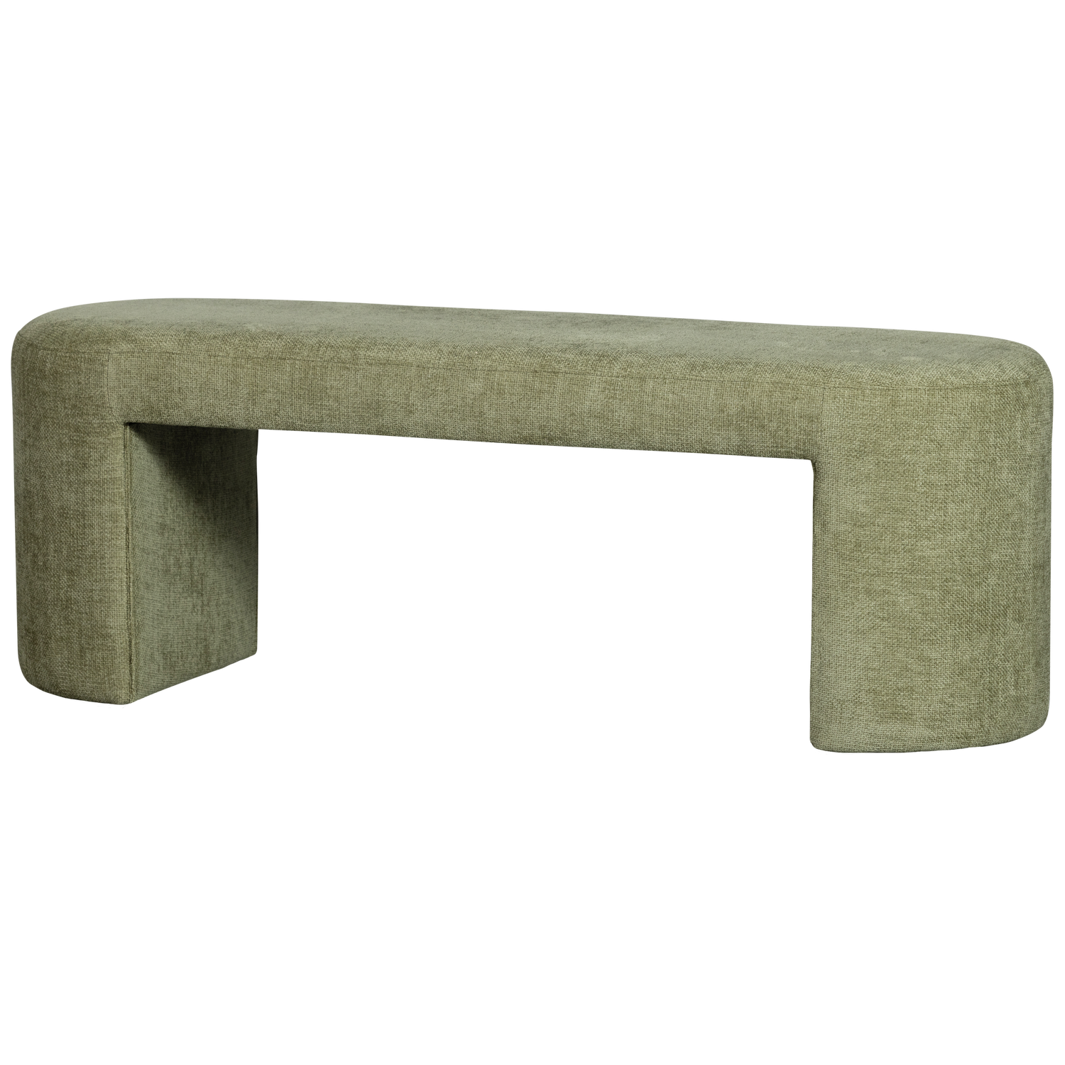 Bench JACOB, olive green color