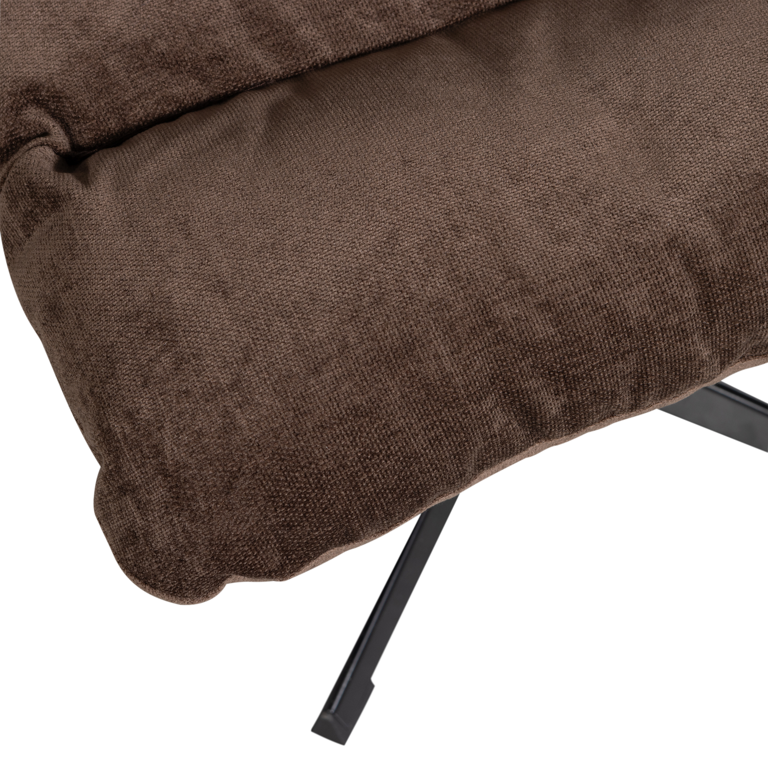 Fotelis YARO su pufu, smėlio chenille