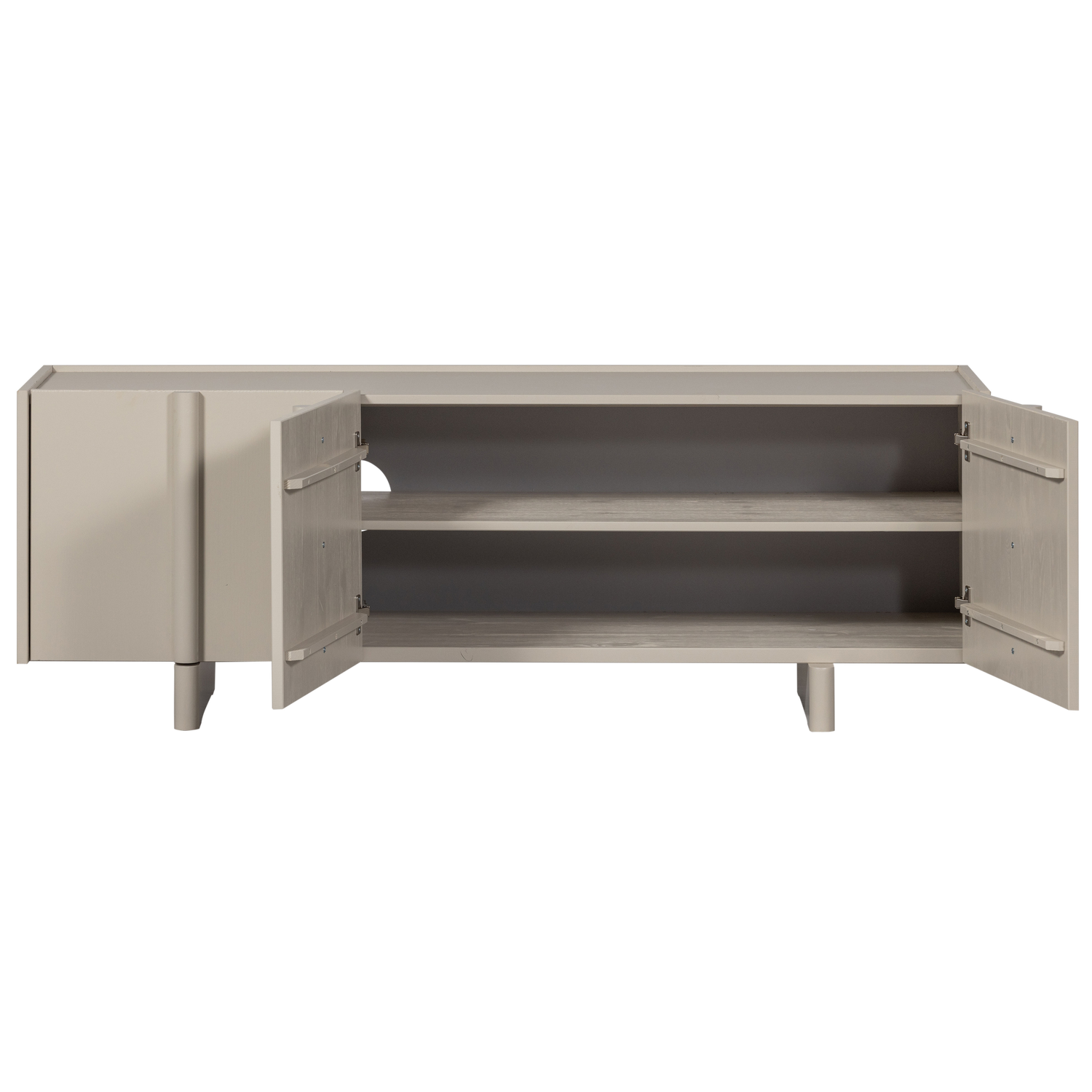 TV spintelė BASU, 152 cm., pilka pušis