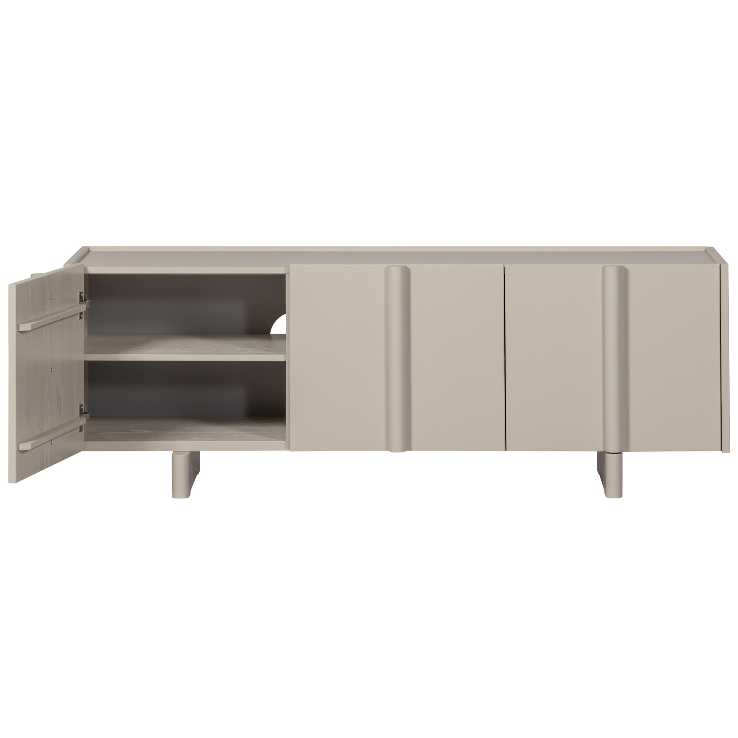 TV spintelė BASU, 152 cm., pilka pušis