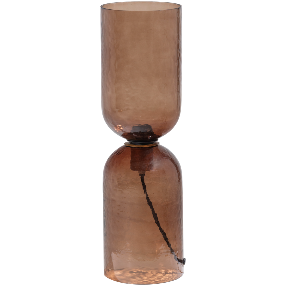 Stalo lempa GIGI, plaktas stiklas, ruda