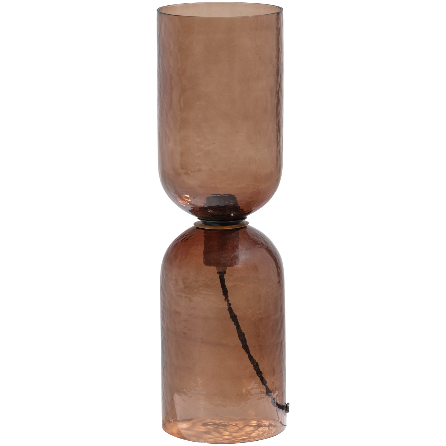 Stalo lempa GIGI, plaktas stiklas, ruda