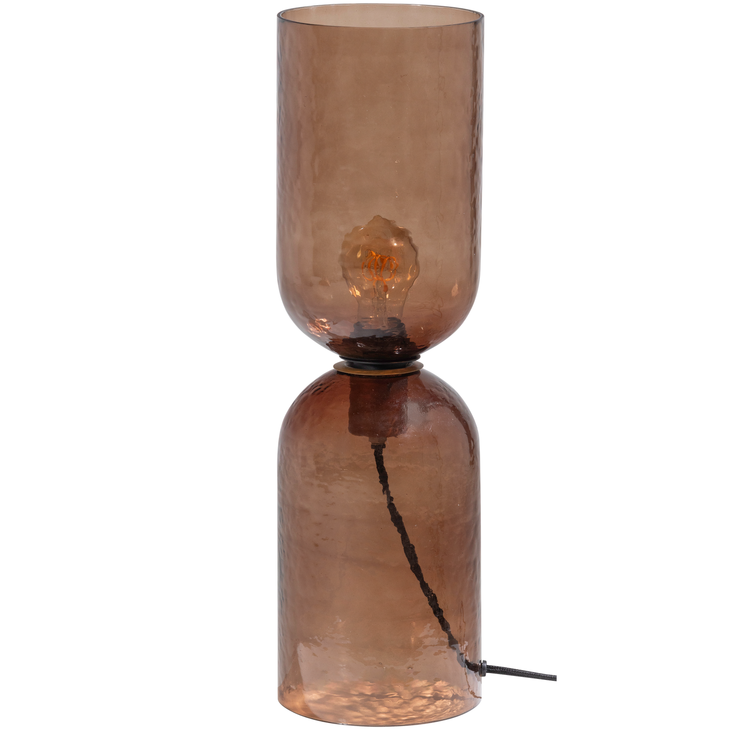 Stalo lempa GIGI, plaktas stiklas, ruda