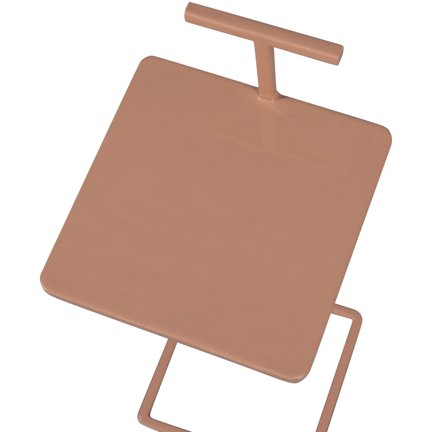 Šoninis staliukas TOSTE, metalas, šviesiai rausva