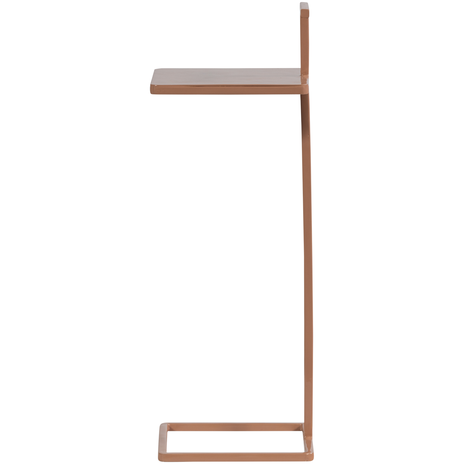 Šoninis staliukas TOSTE, metalas, šviesiai rausva