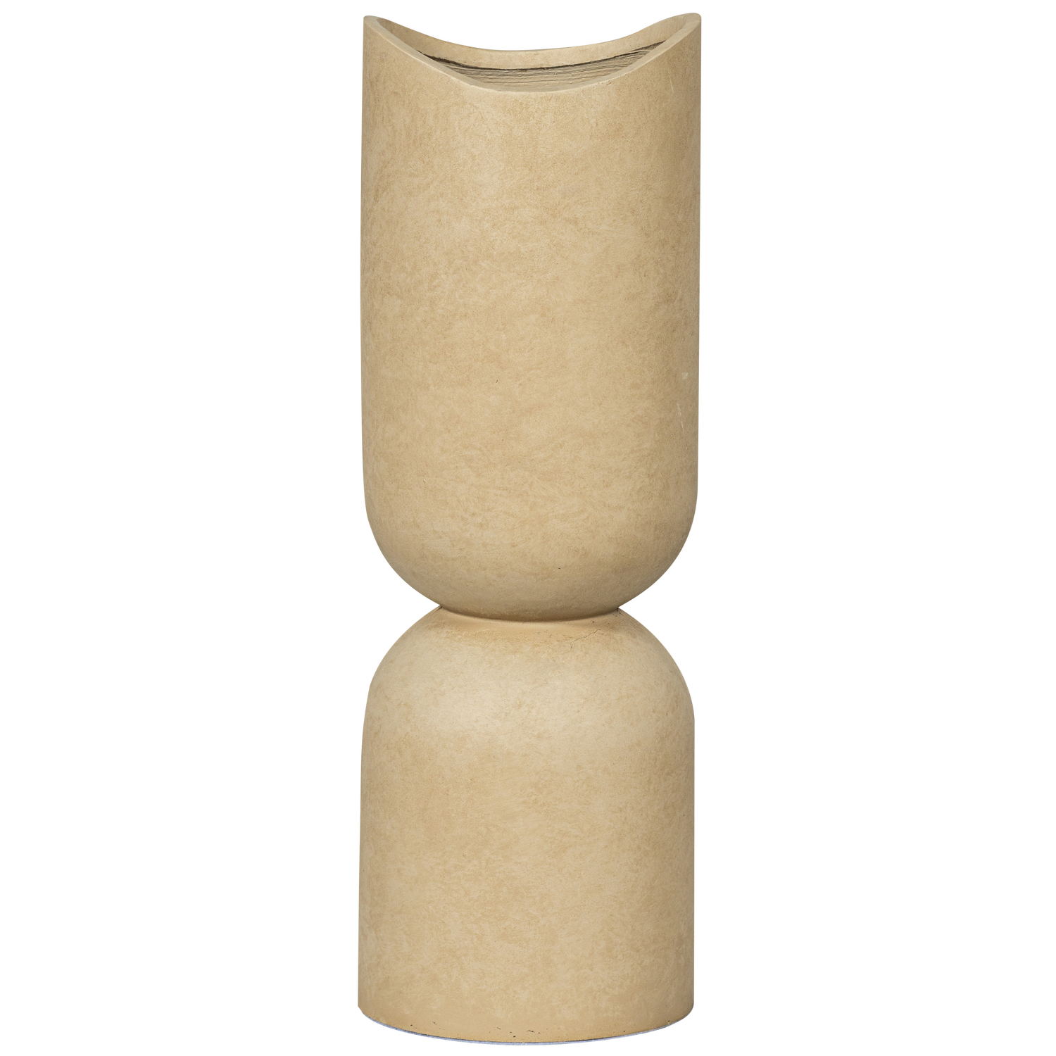 Vase/flower pot MOSI, fiber clay, sand color
