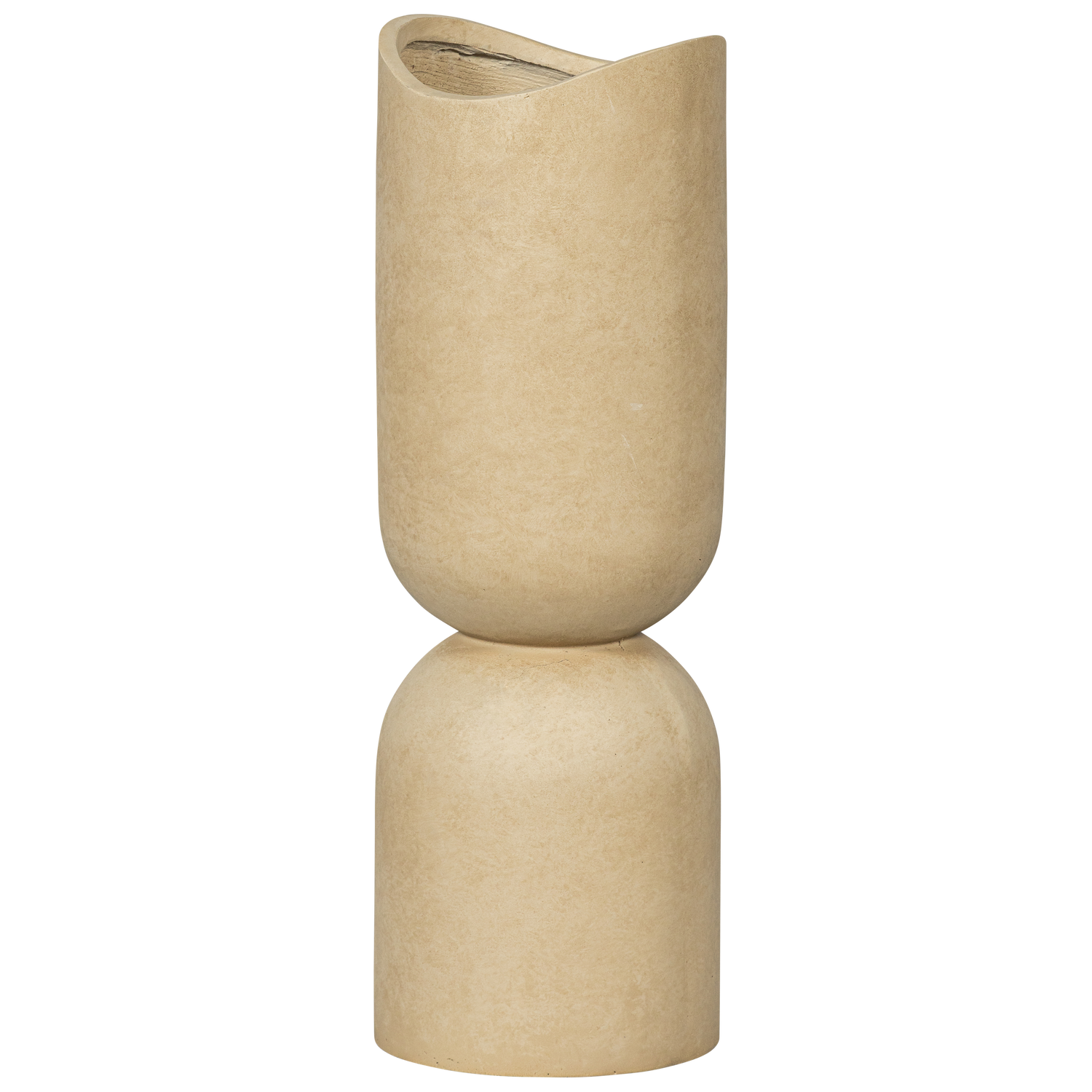 Vase/flower pot MOSI, fiber clay, sand color