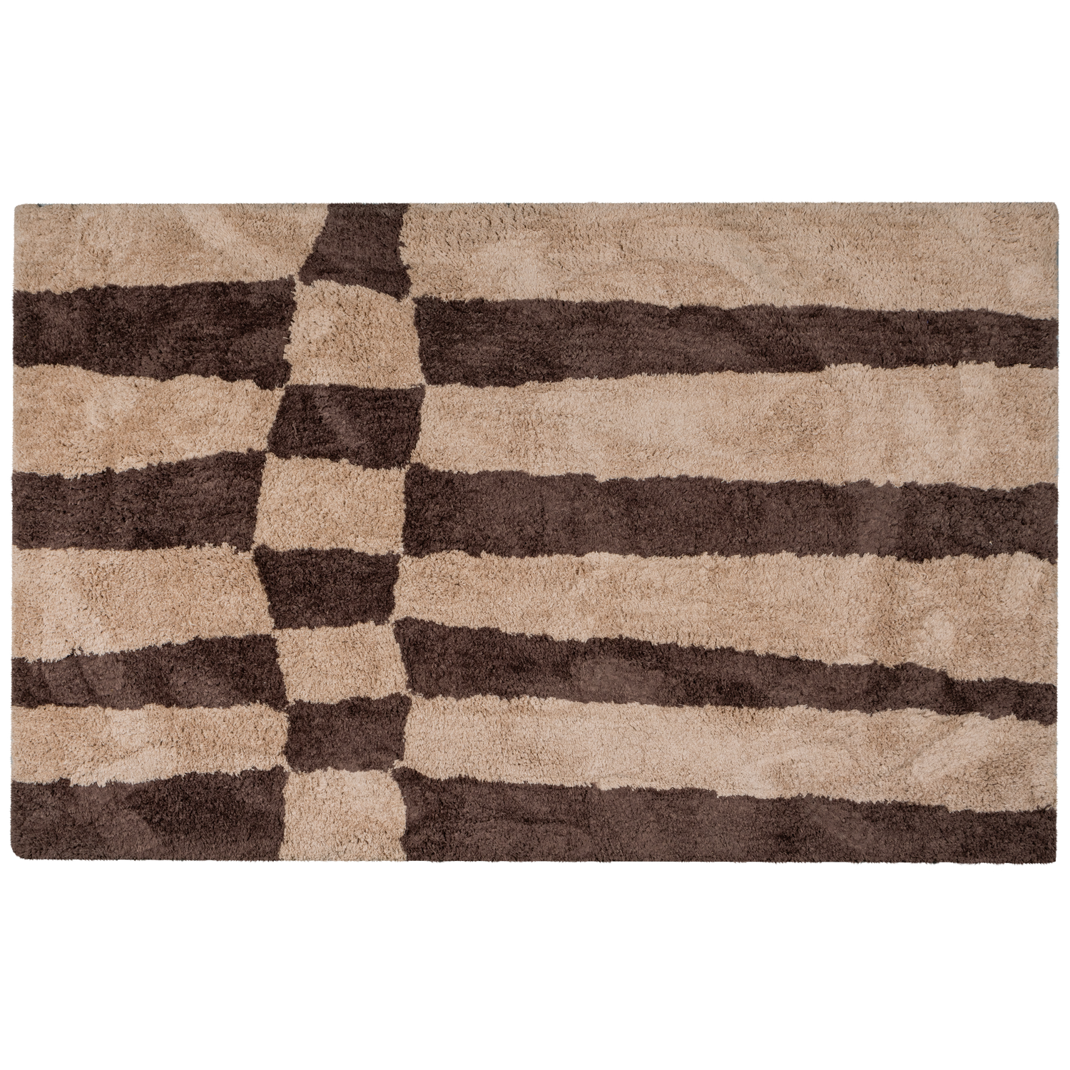 Kilimas FAFA, grafinis dizainas, natūrali/ruda, 200x300 cm