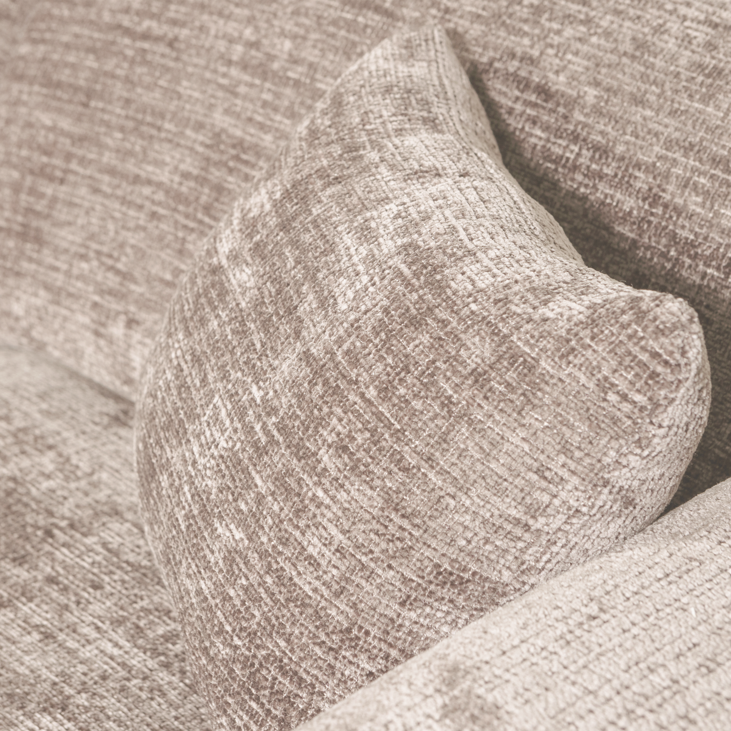 Šezlongas CLOUD, kairė, šenilinis audinys, natūrali spalva