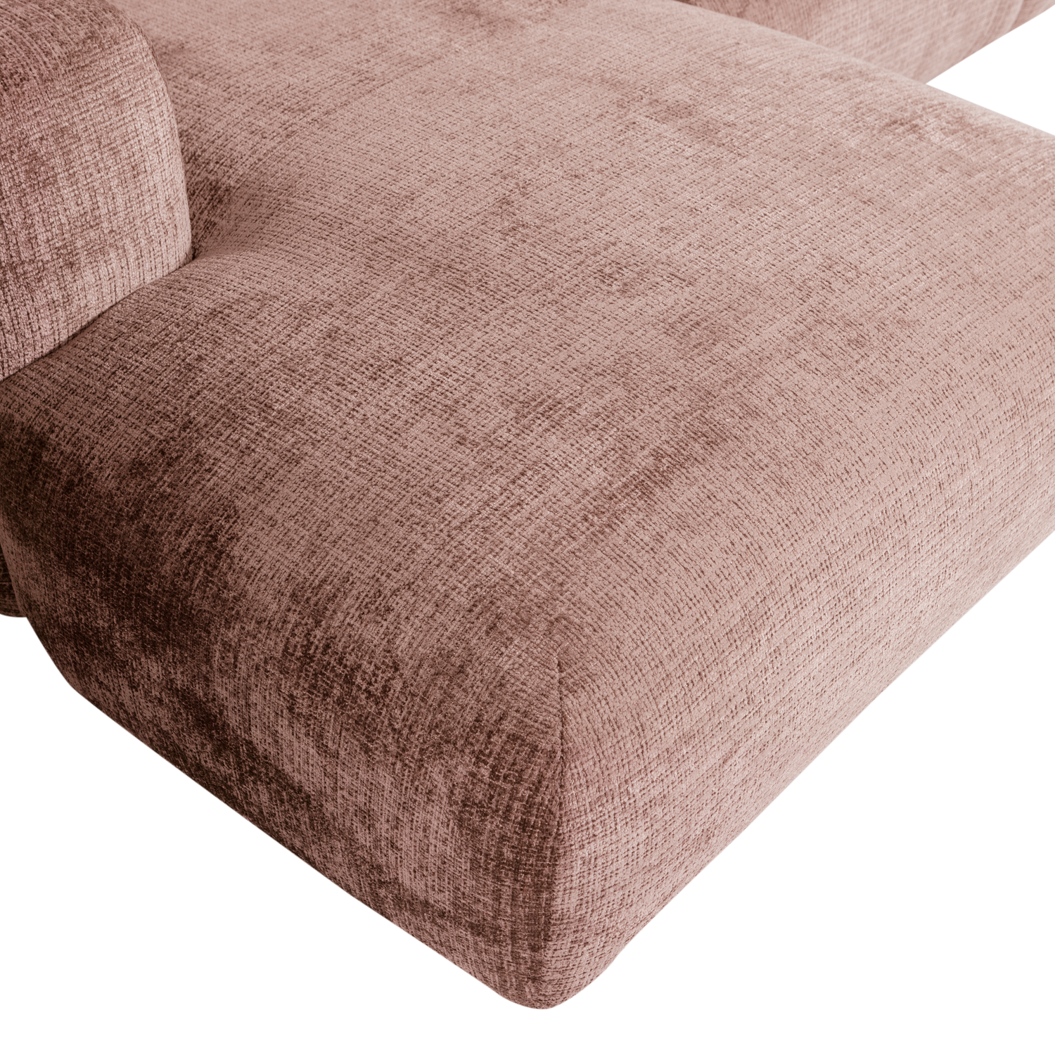 1-vietė CLOUD, kairė, Taupe/Pink chenille