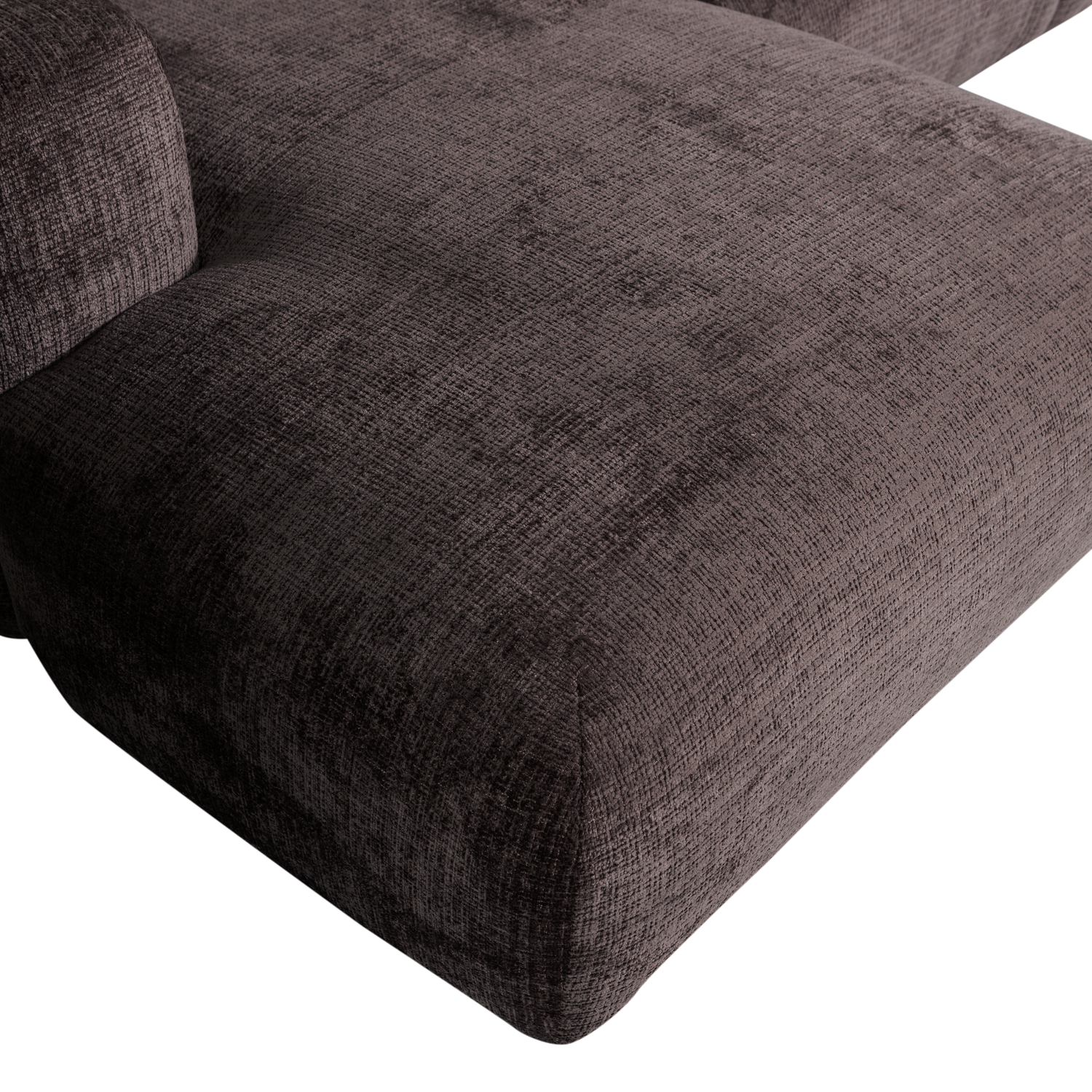 1-vietė CLOUD, kairė, Warm Brown chenille