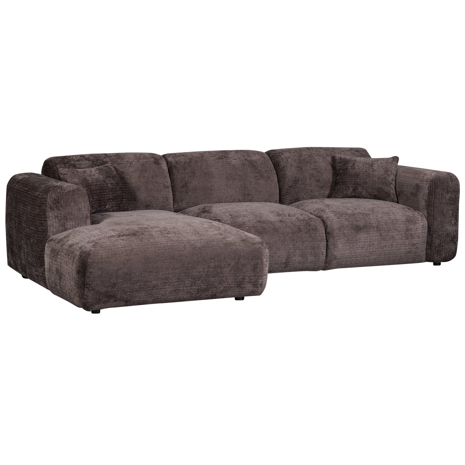 1-vietė CLOUD, kairė, Warm Brown chenille