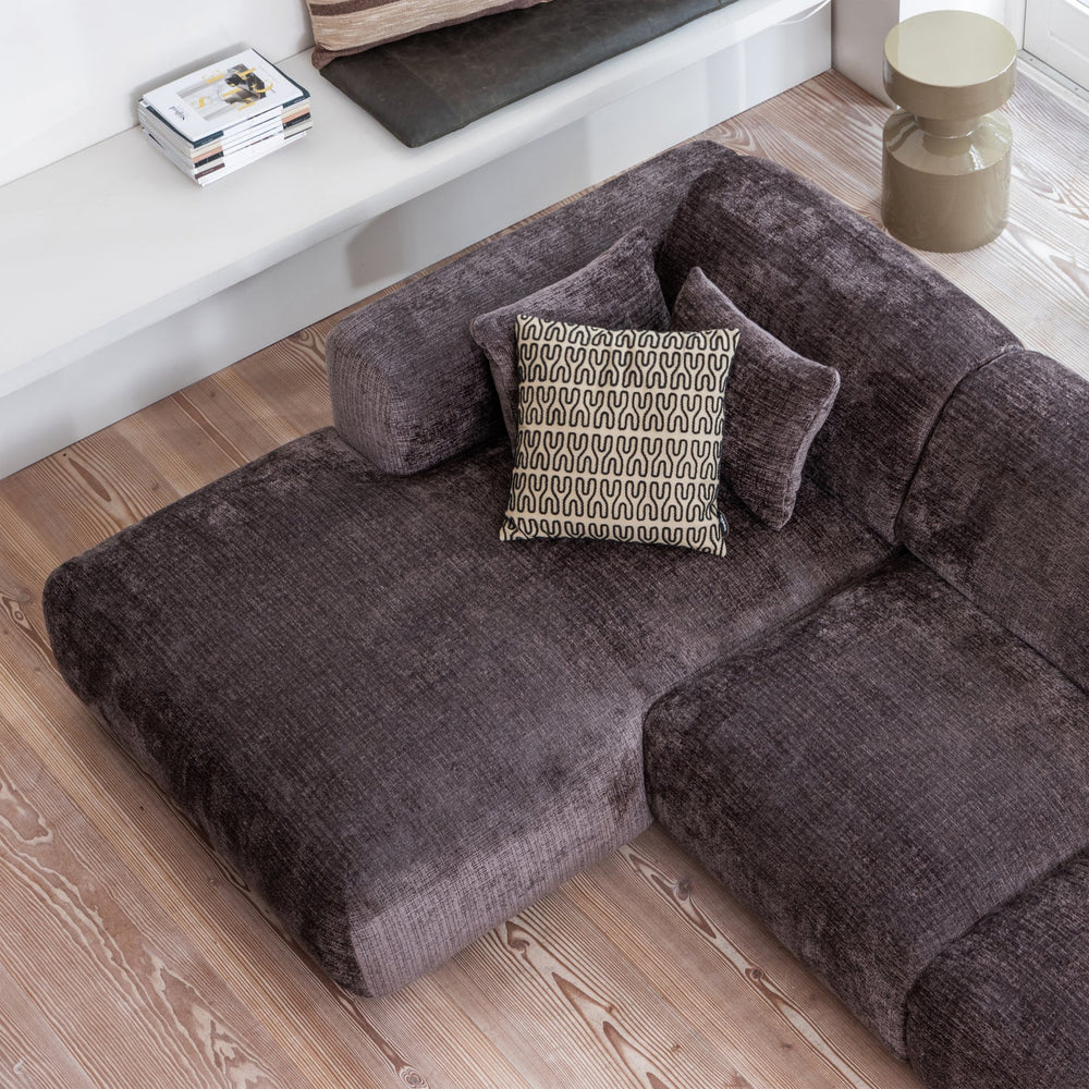 1-vietė CLOUD, kairė, Warm Brown chenille