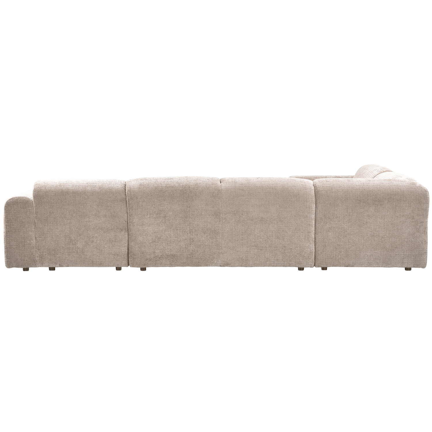Kampinė sofa CLOUD, kairė, pintas audinys, natūrali spalva