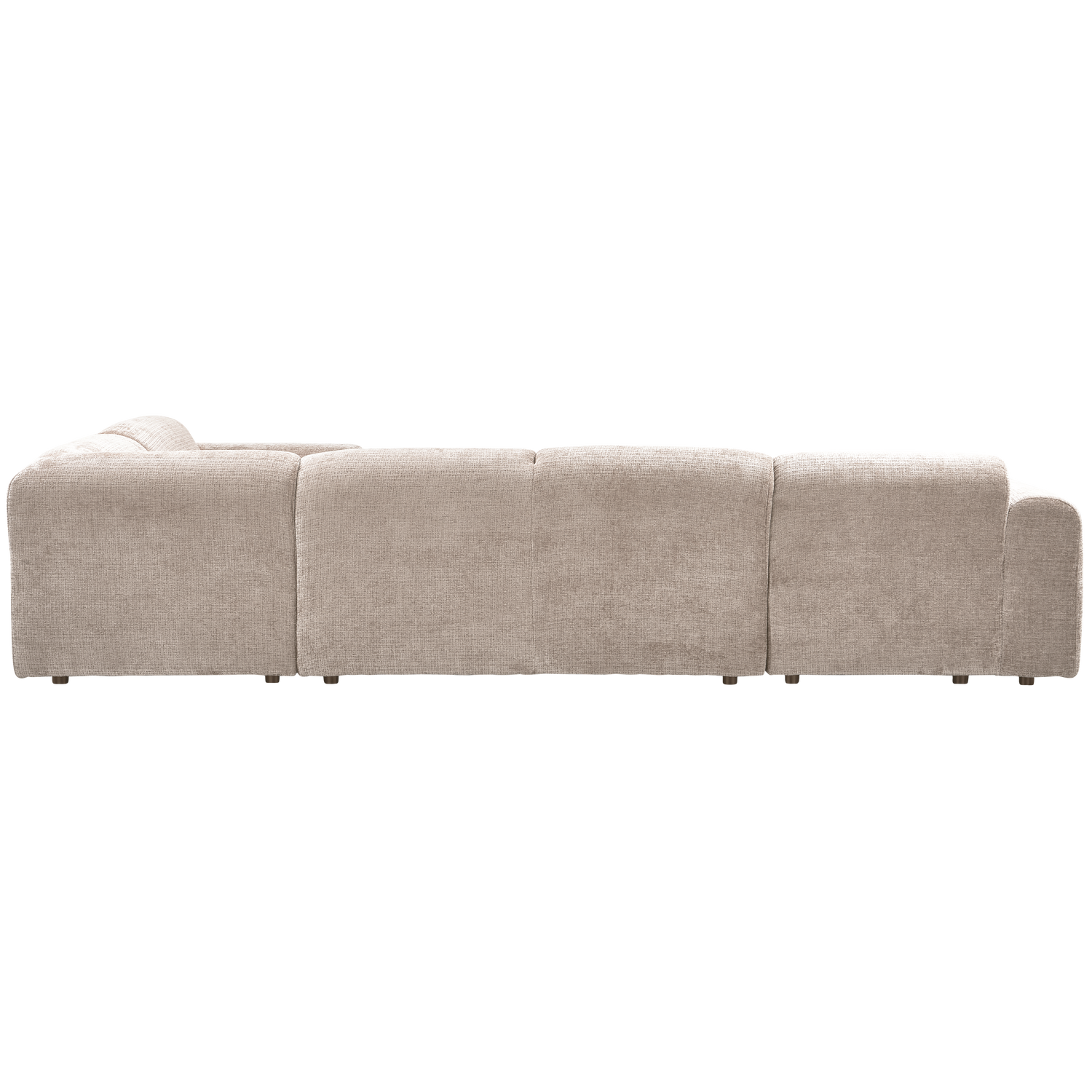 Kampinė sofa CLOUD, dešinė, pintas audinys, natūrali spalva