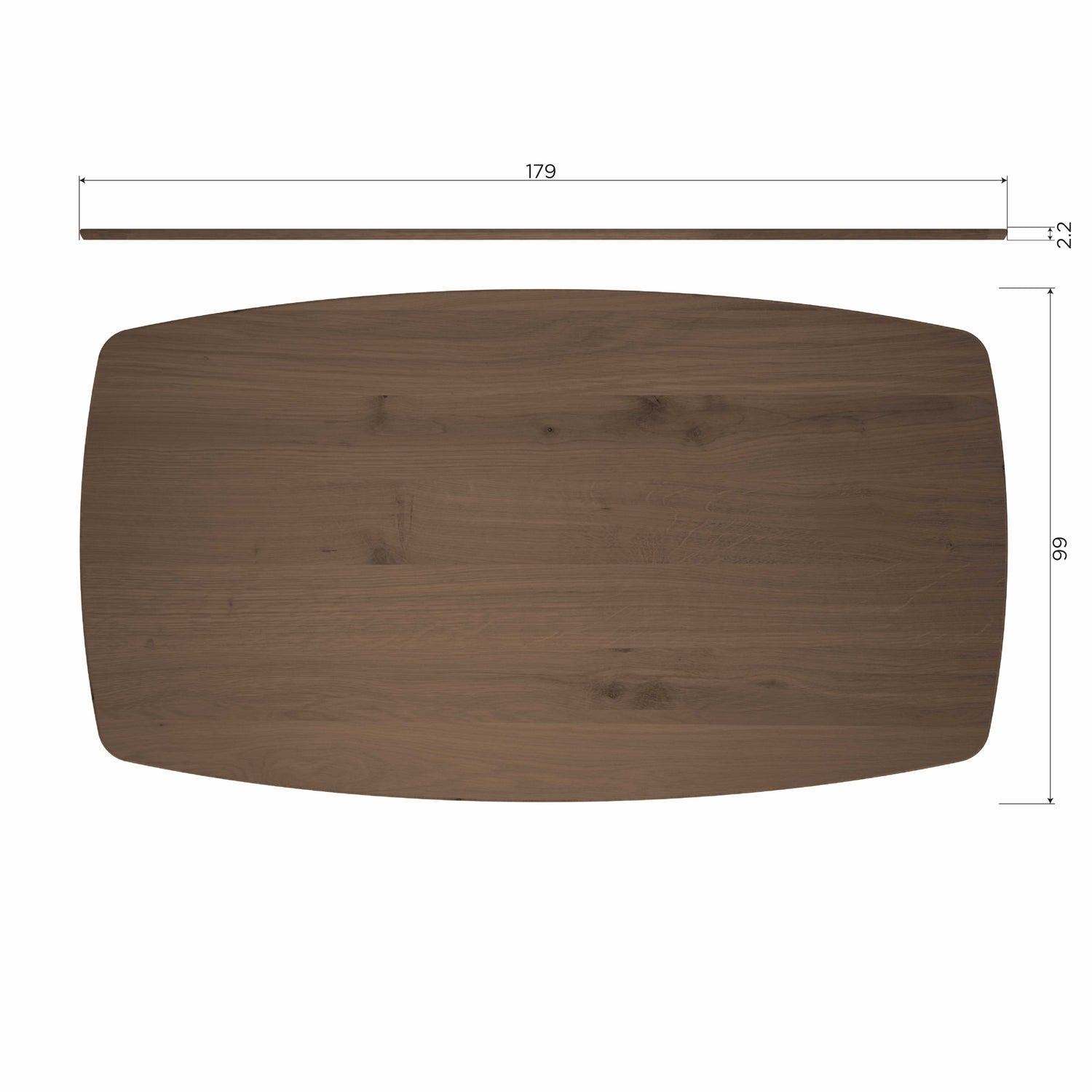 Stalas TABLO OVAL CASHMERE 180x100