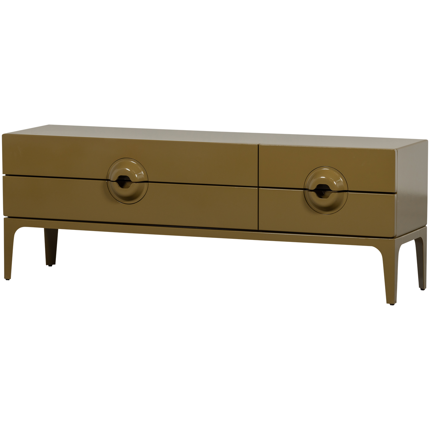 TV spintelė MERGE, mediena, medaus geltona