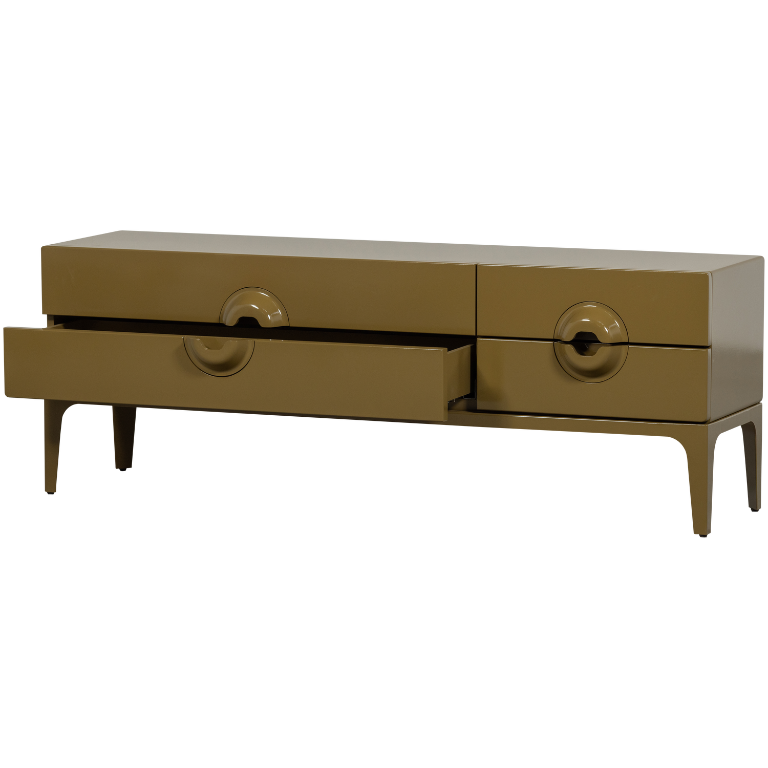 TV spintelė MERGE, mediena, medaus geltona