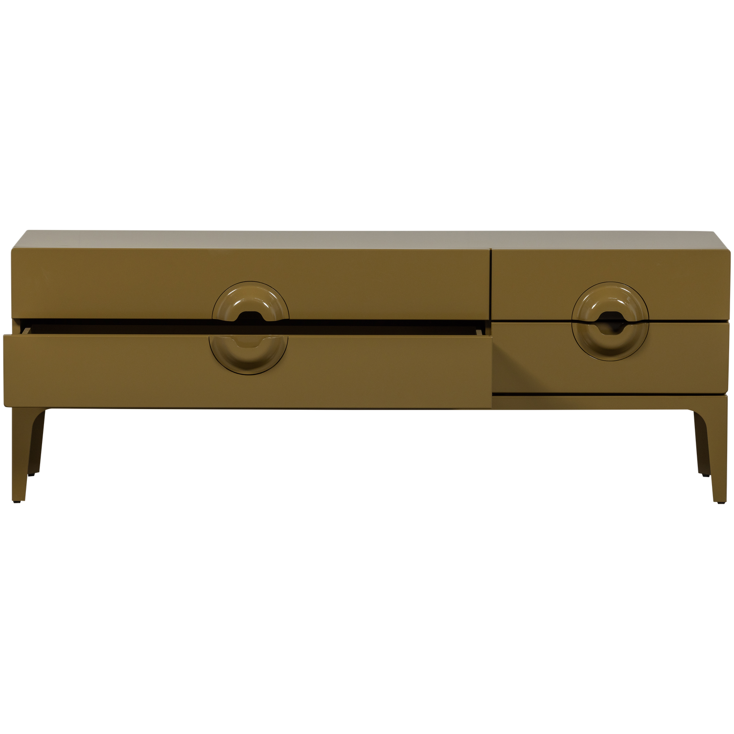 TV spintelė MERGE, mediena, medaus geltona