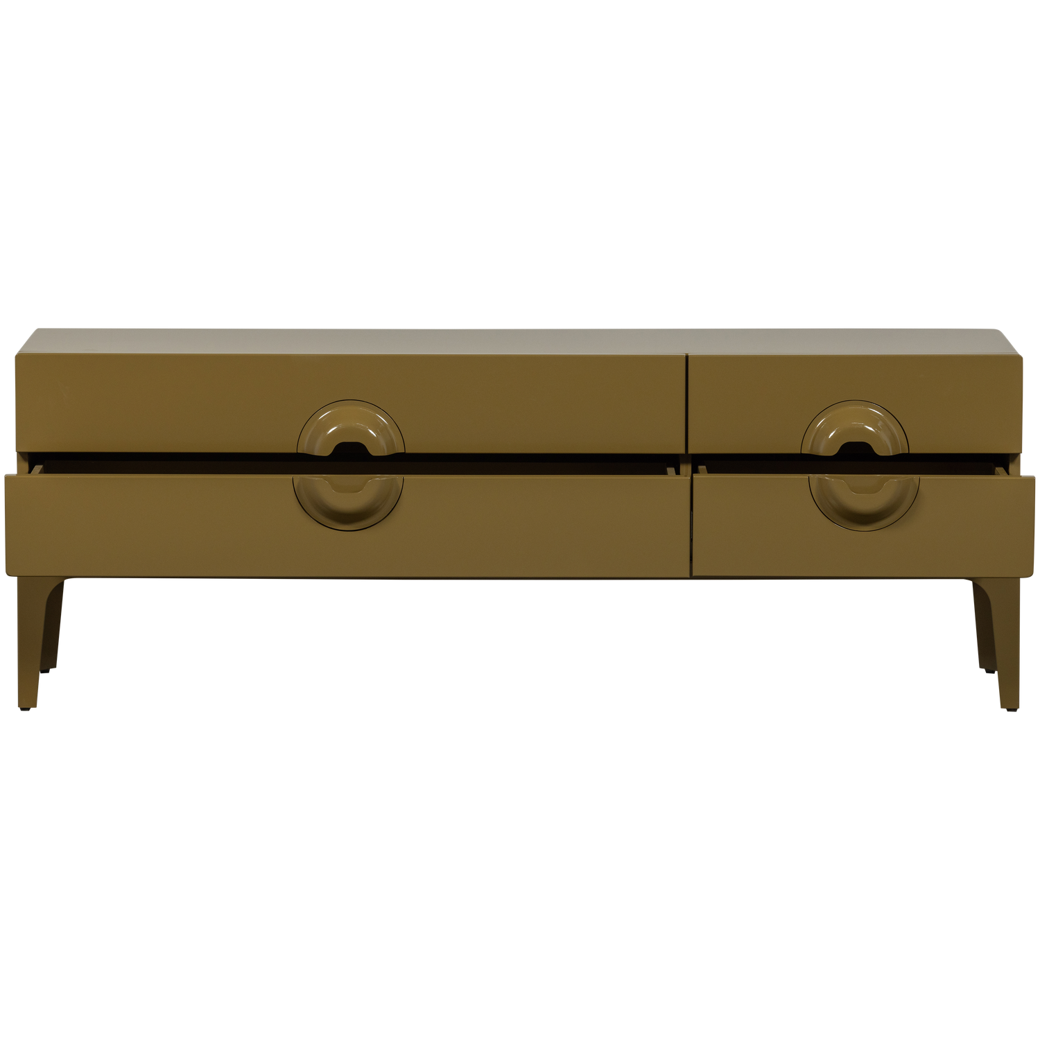 TV spintelė MERGE, mediena, medaus geltona