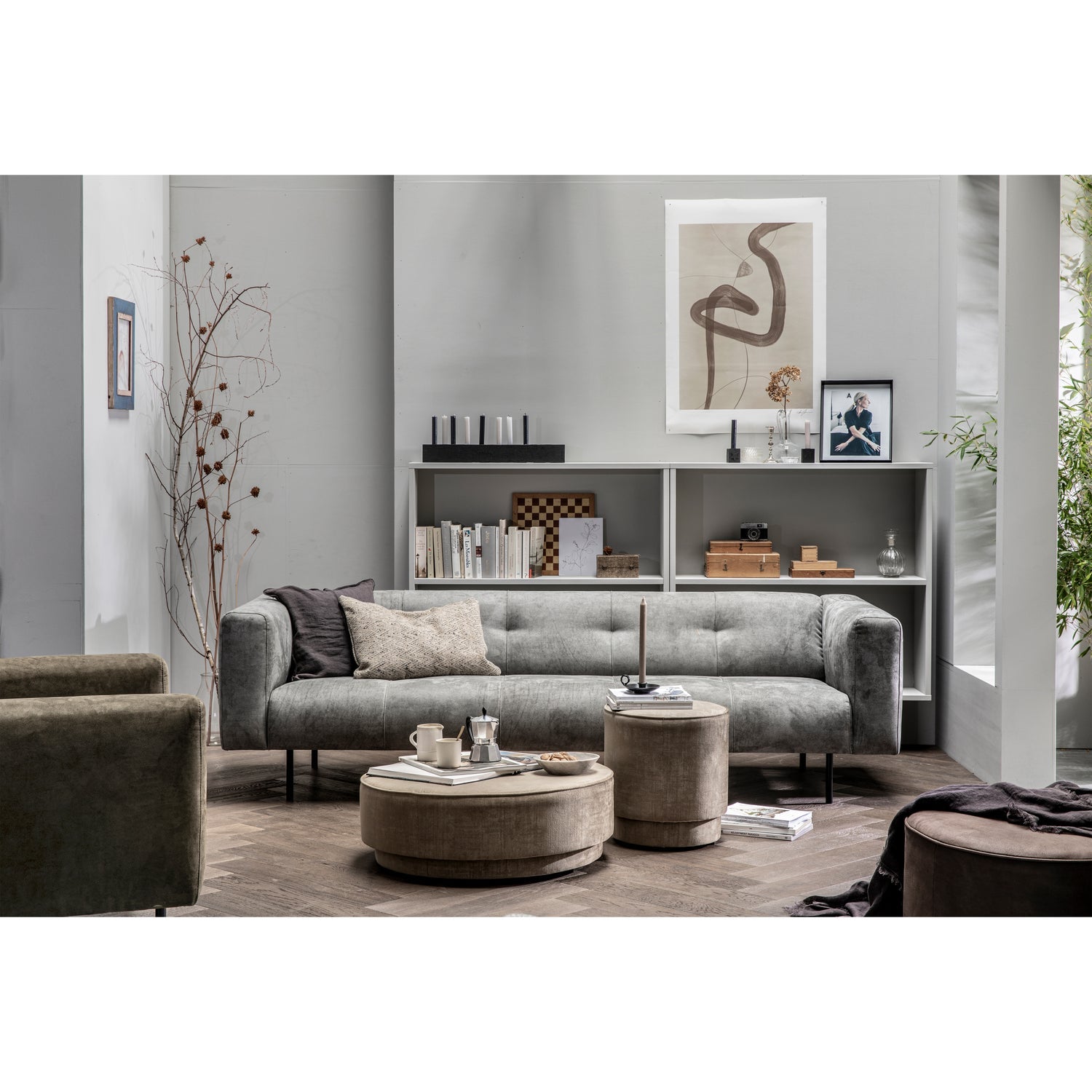 SKIN 4-SEATER 250 CM SKIN LIGHT GREY