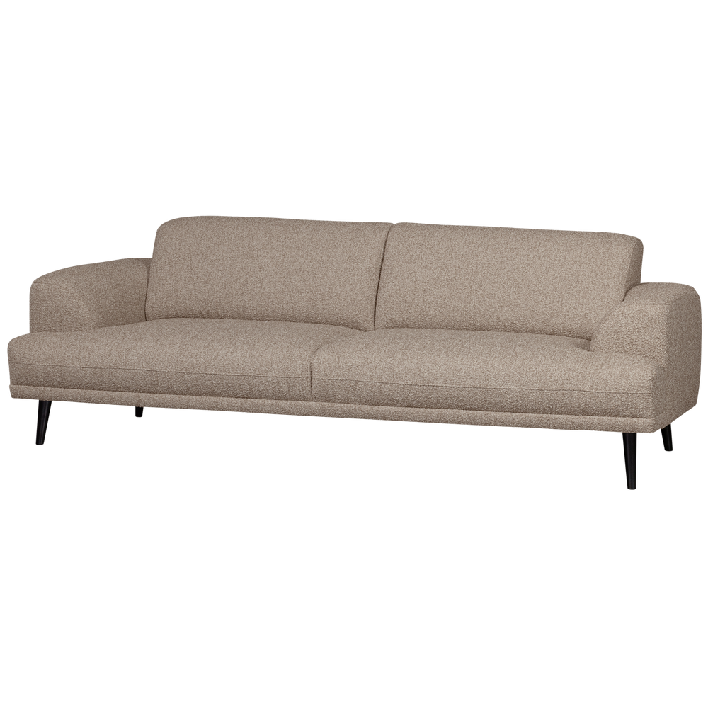 Three-seater BRUSH, rough boucle fabric, desert melange