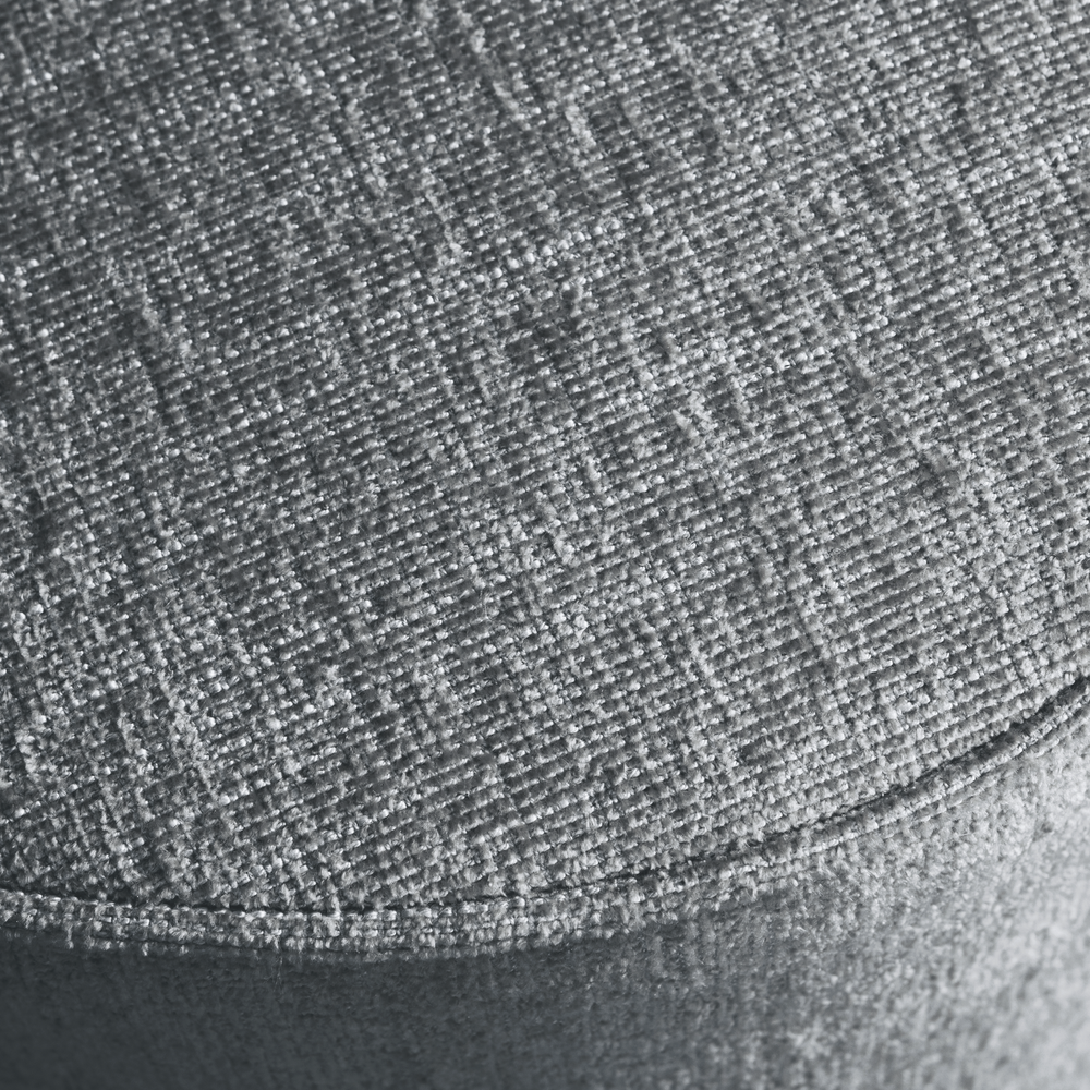 Pouf PEARL, blue melange fabric