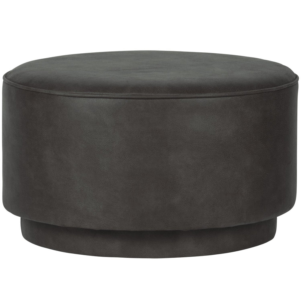 Pouf COFFEE, faux leather, anthracite
