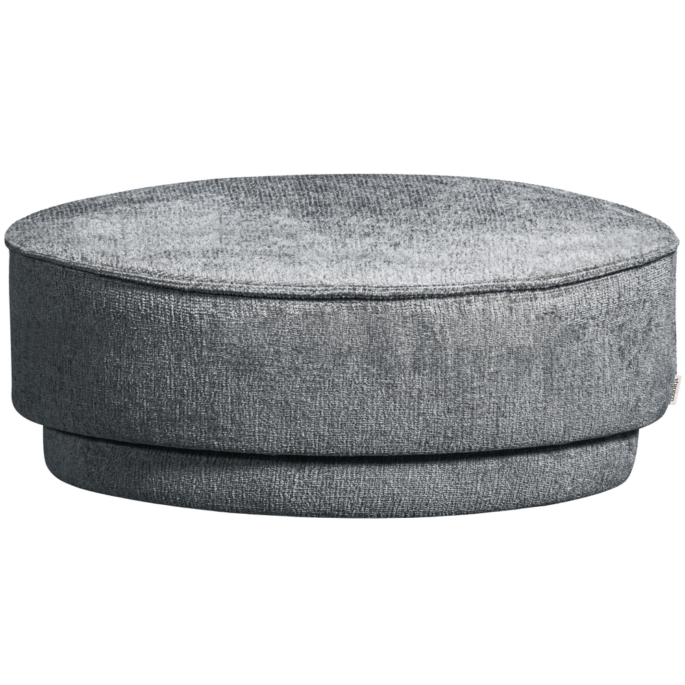 Pouf PEARL XL, blue melange fabric