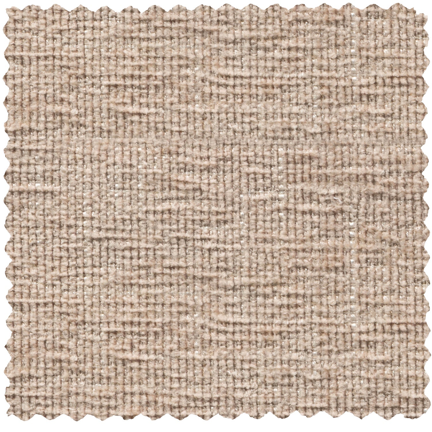 Pouf COUPLE, velour, natural melange