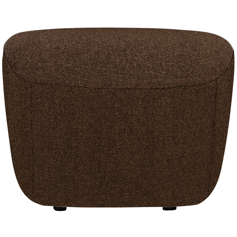 Pouf LOFTY, brown mélange fabric