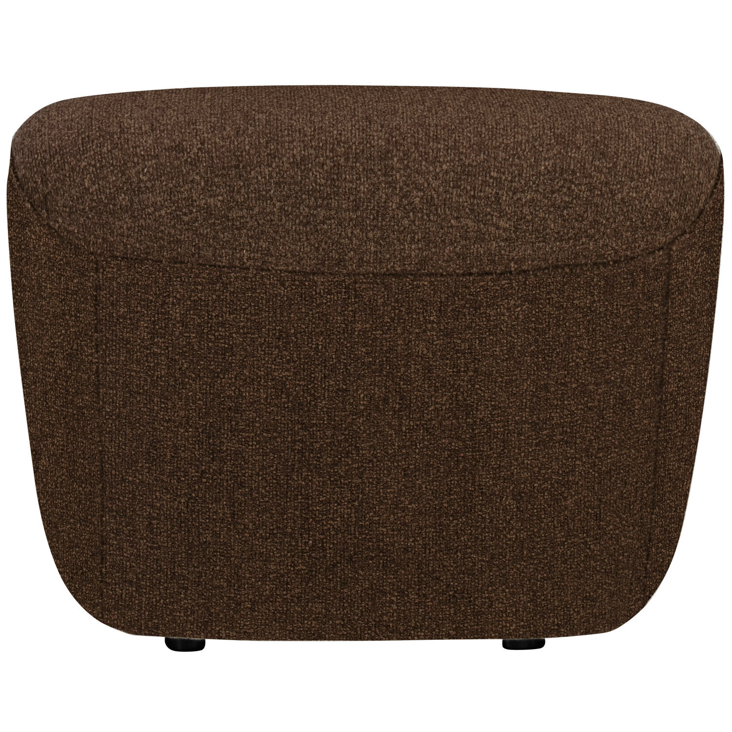 Pouf LOFTY, brown mélange fabric