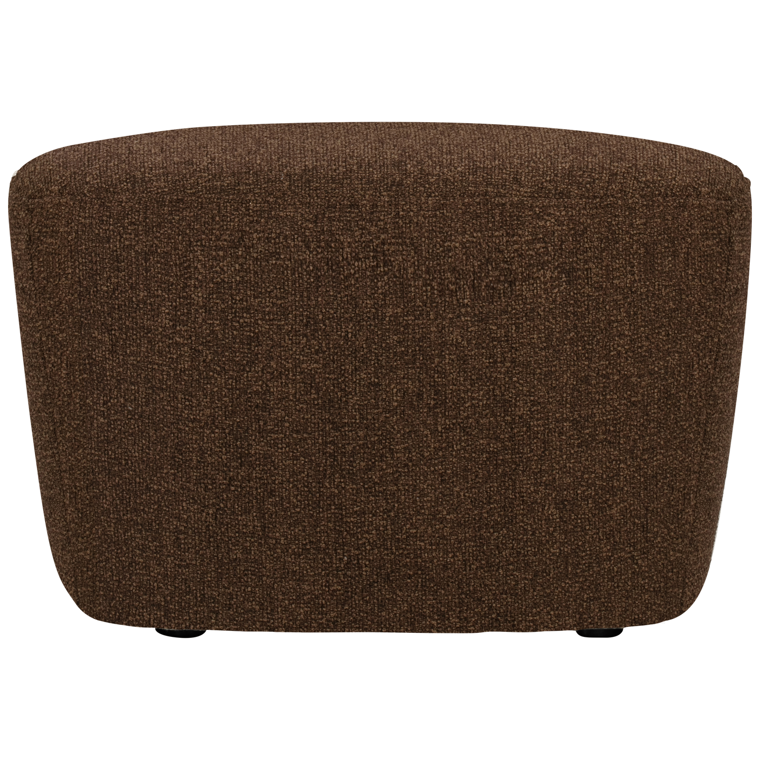 Pouf LOFTY, brown mélange fabric