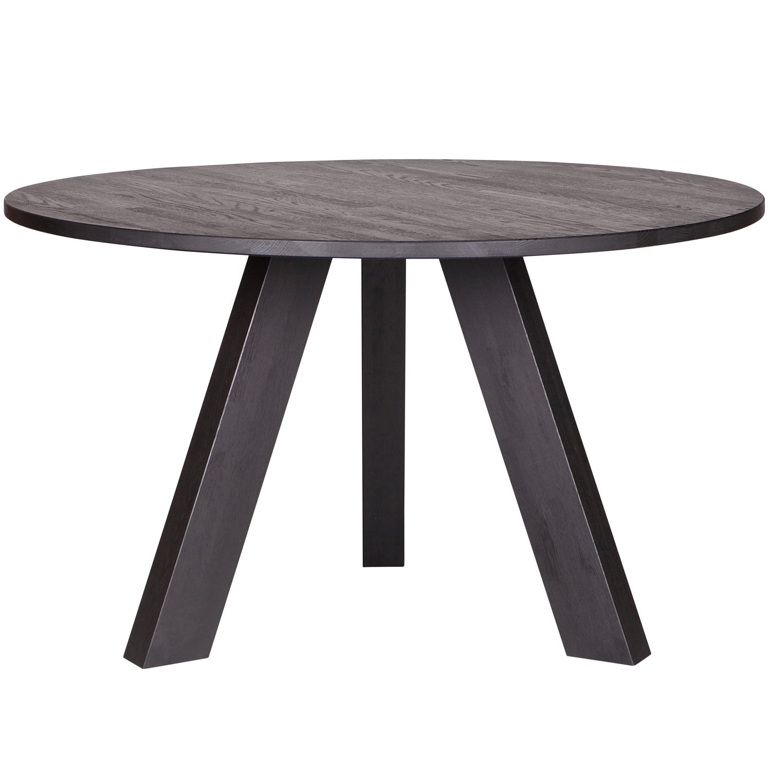 Apvalus stalas RHONDA, juodas Ø129 cm