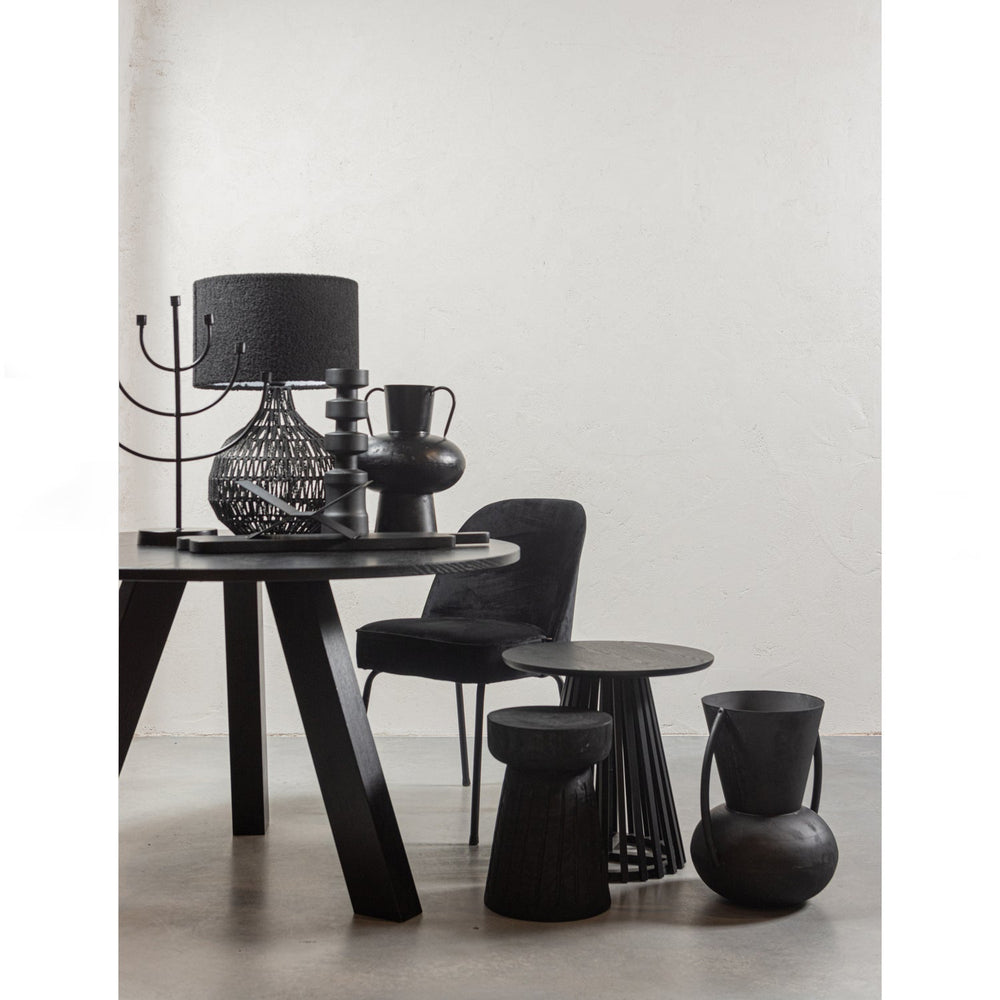 Valgomojo kėdė VOGUE, veliūrinė, juoda