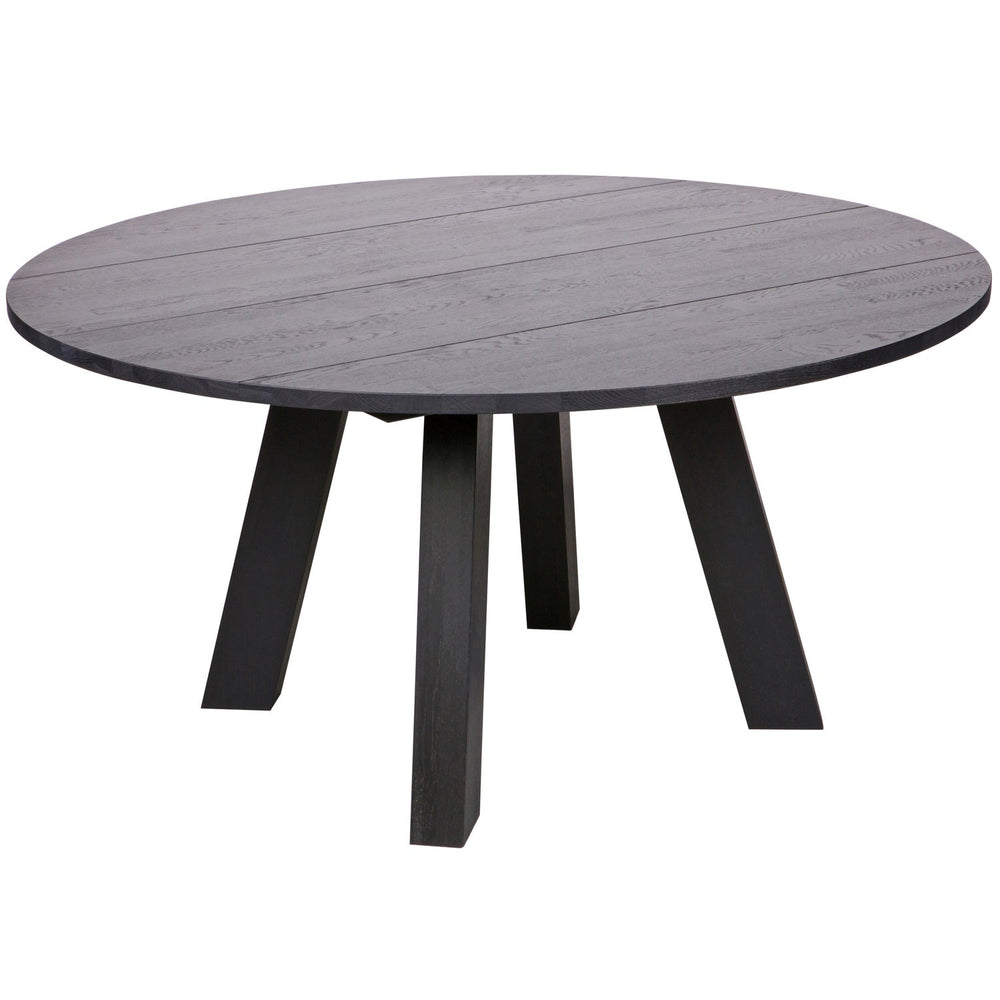 Apvalus stalas RHONDA XL, juodas Ø150 cm