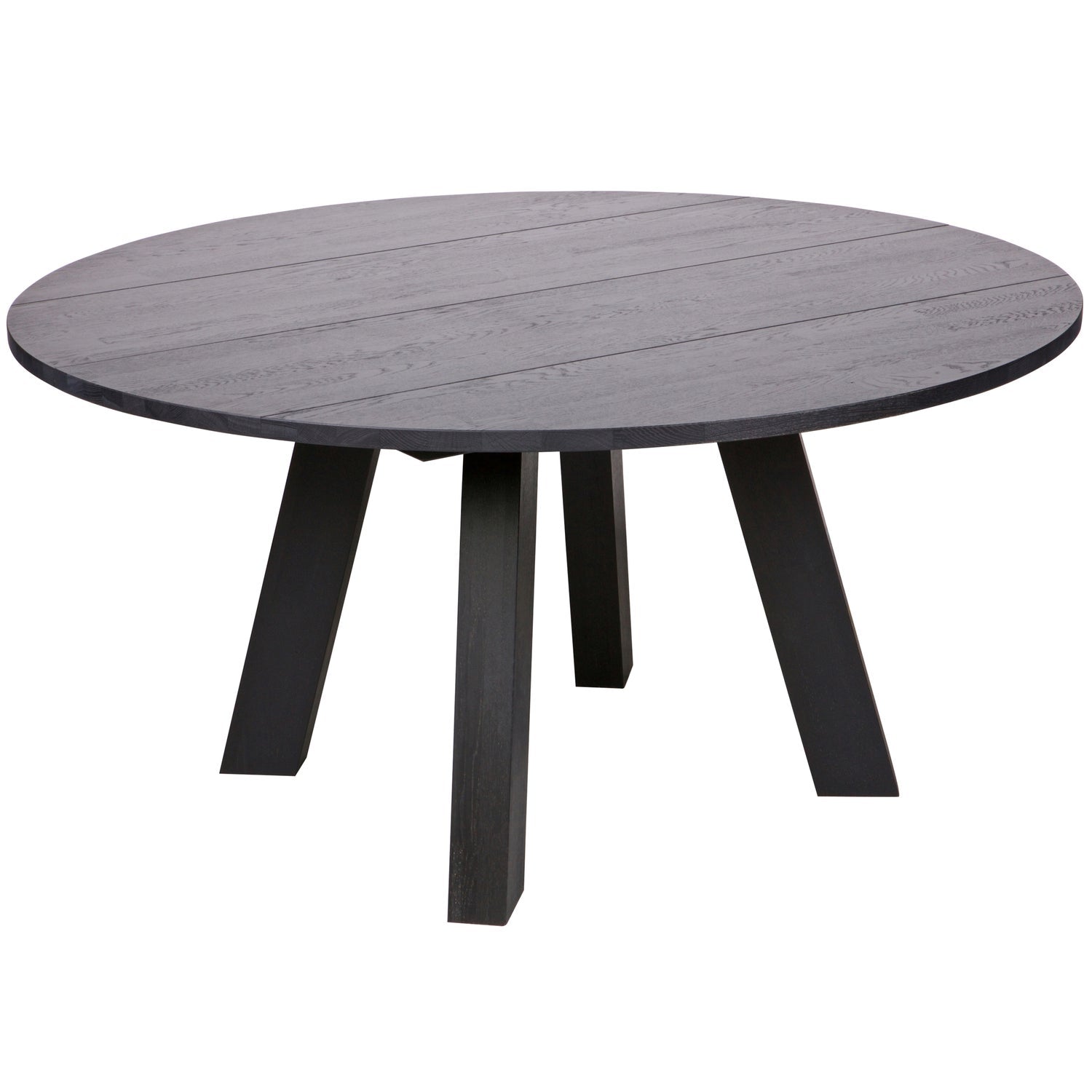 Apvalus stalas RHONDA XL, juodas Ø150 cm