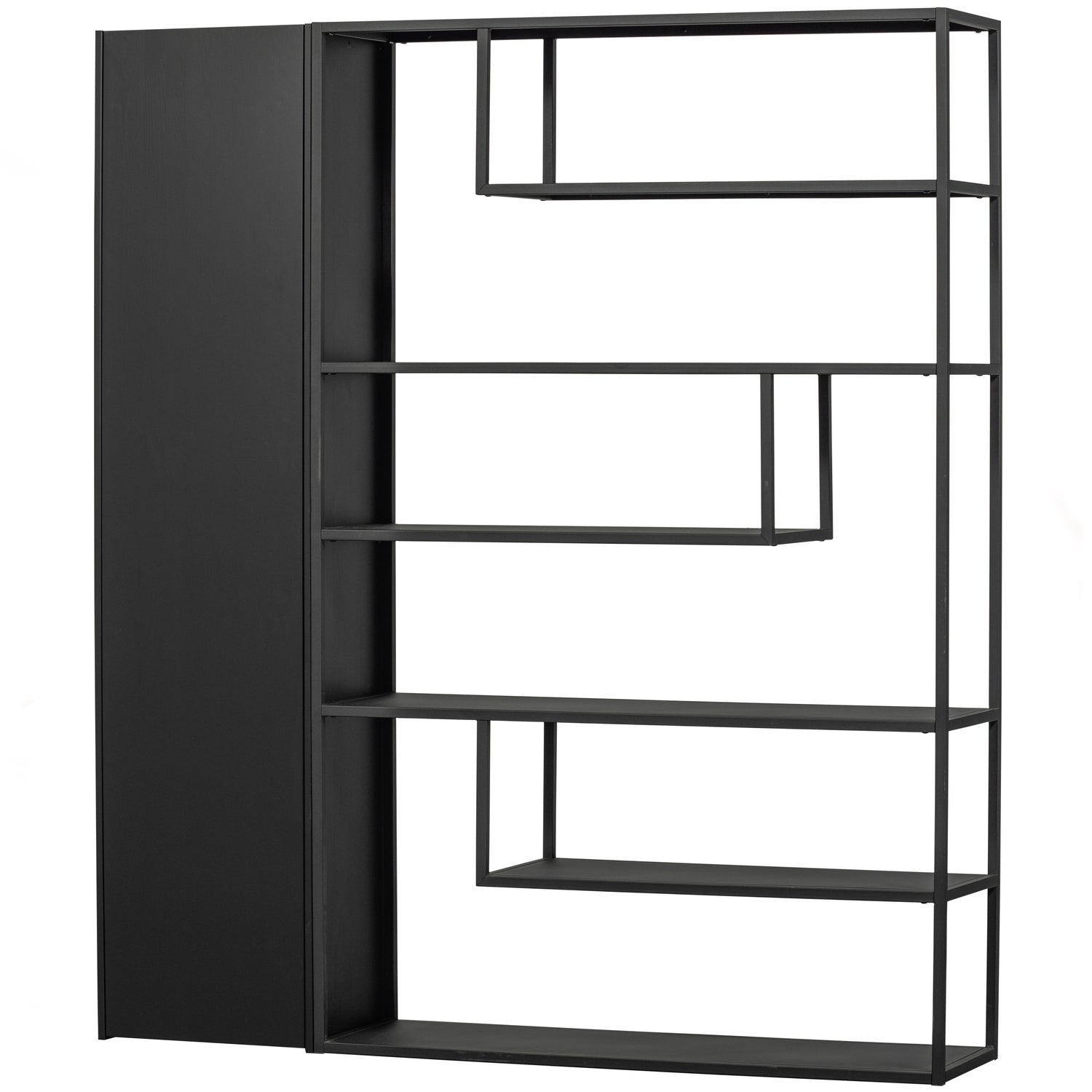 Storage cabinet TEUN, pine, black